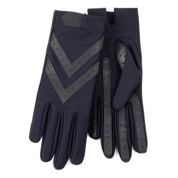Isotoner Ladies Original Stretch Glove with Smartouch  Navy