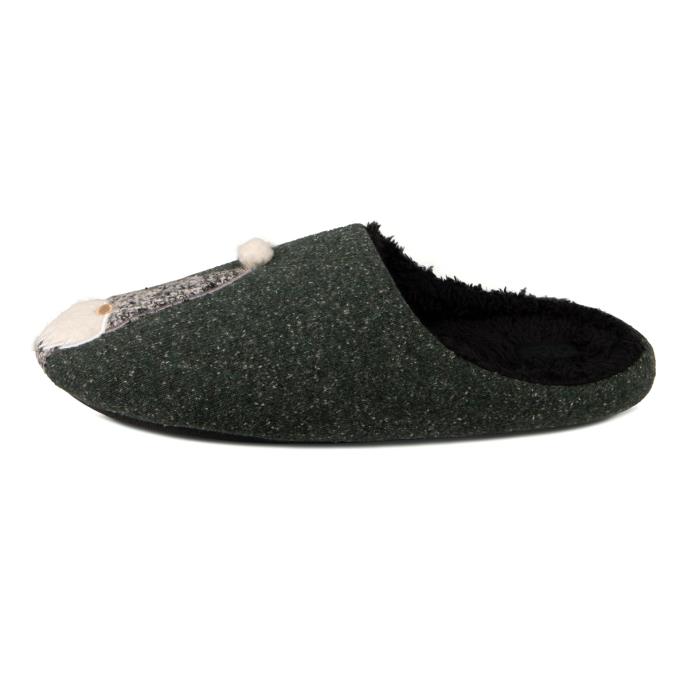totes Mens Novelty Applique Mule Slippers Gnome