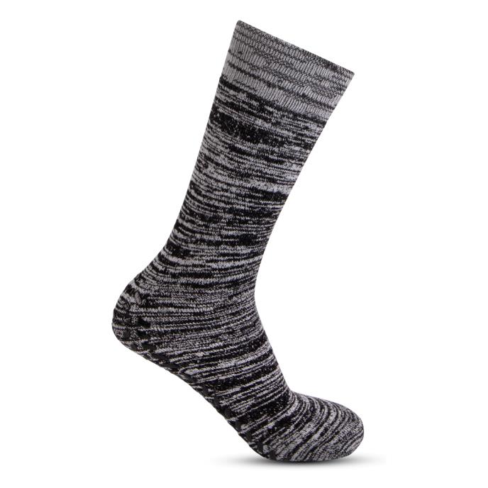 totes toasties Mens Recycled Thermal Brushed Original Slipper Socks Black Marl