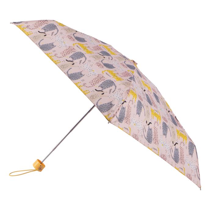 totes ECO-BRELLA&#174; Compact Round Dotty Cat  (5 Section)