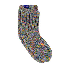 totes Childrens Knitted Chunky Slipper Socks Multi