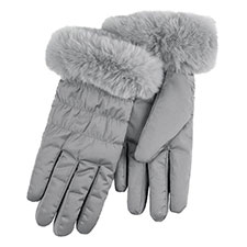 Isotoner Ladies Water Repellent Padded Glove Grey