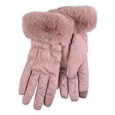 Isotoner Ladies Water Repellent Padded Glove Pink