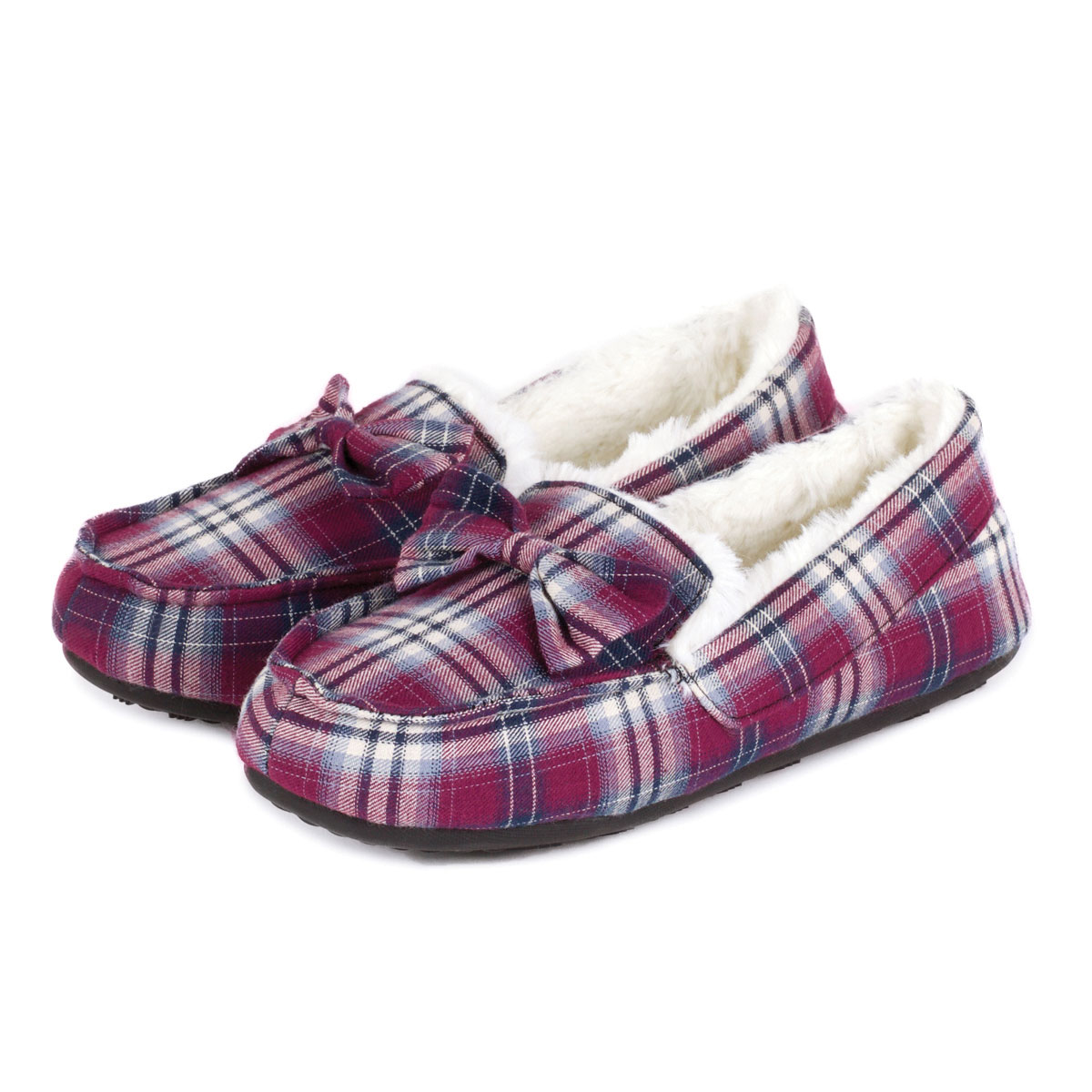 totes tartan moccasin slippers ebay totes tartan moccasin slippers ebay