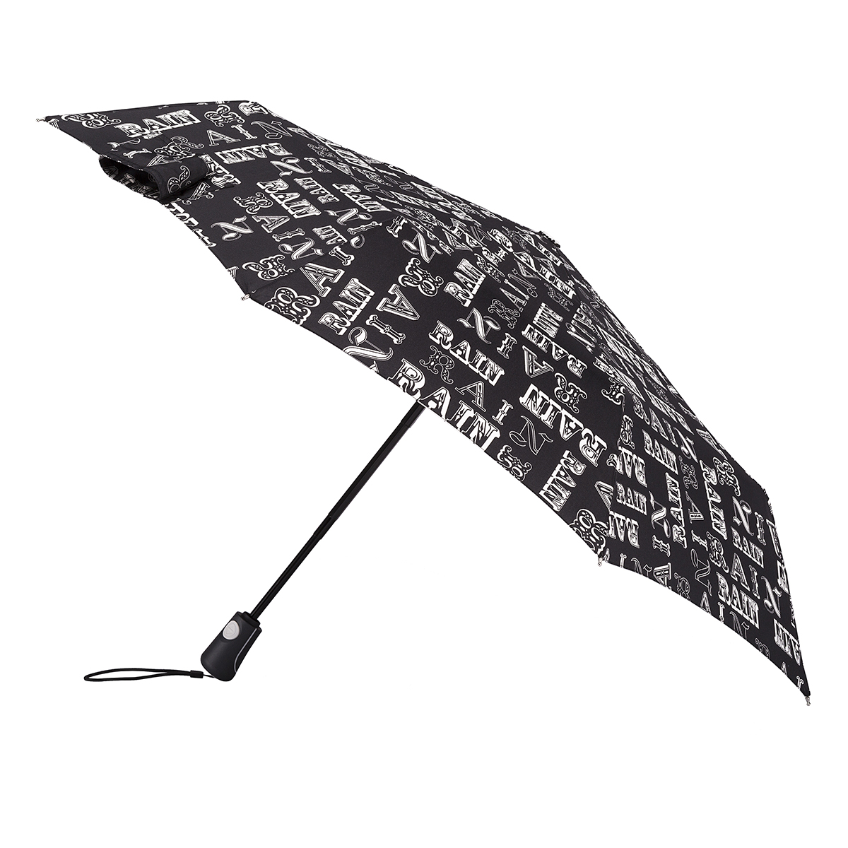totes Auto Open/Close XTRA STRONG Rain Print Umbrella (3 Section