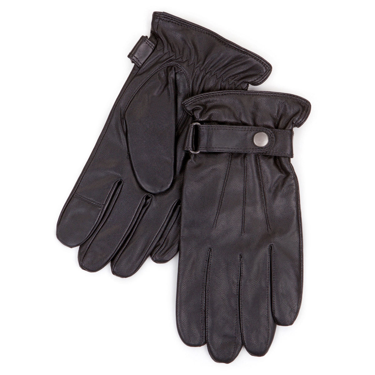 Isotoner Mens Smartouch Leather Gloves totes ISOTONER