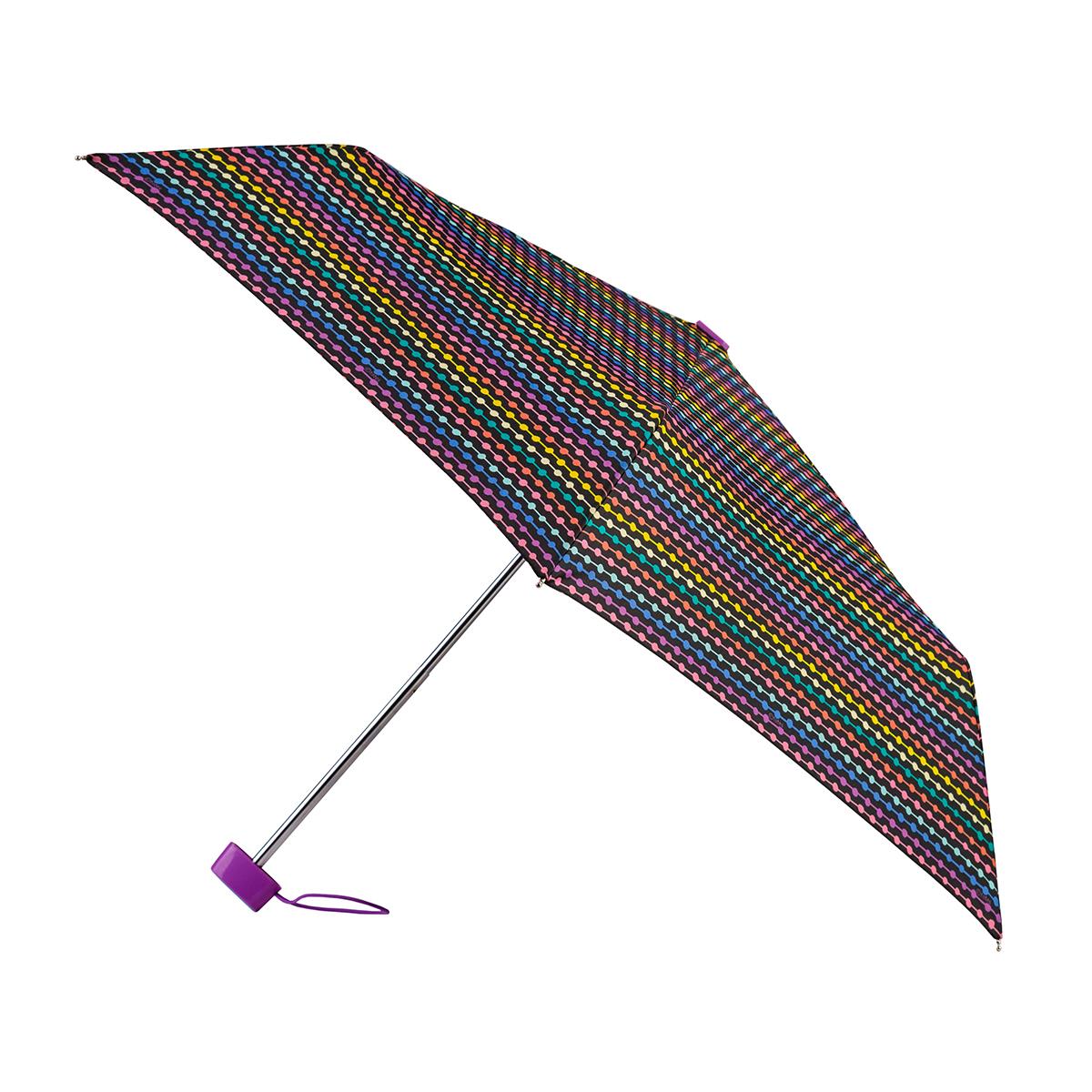 totes Miniflat Bead Print Umbrella (3 Section) totes ISOTONER