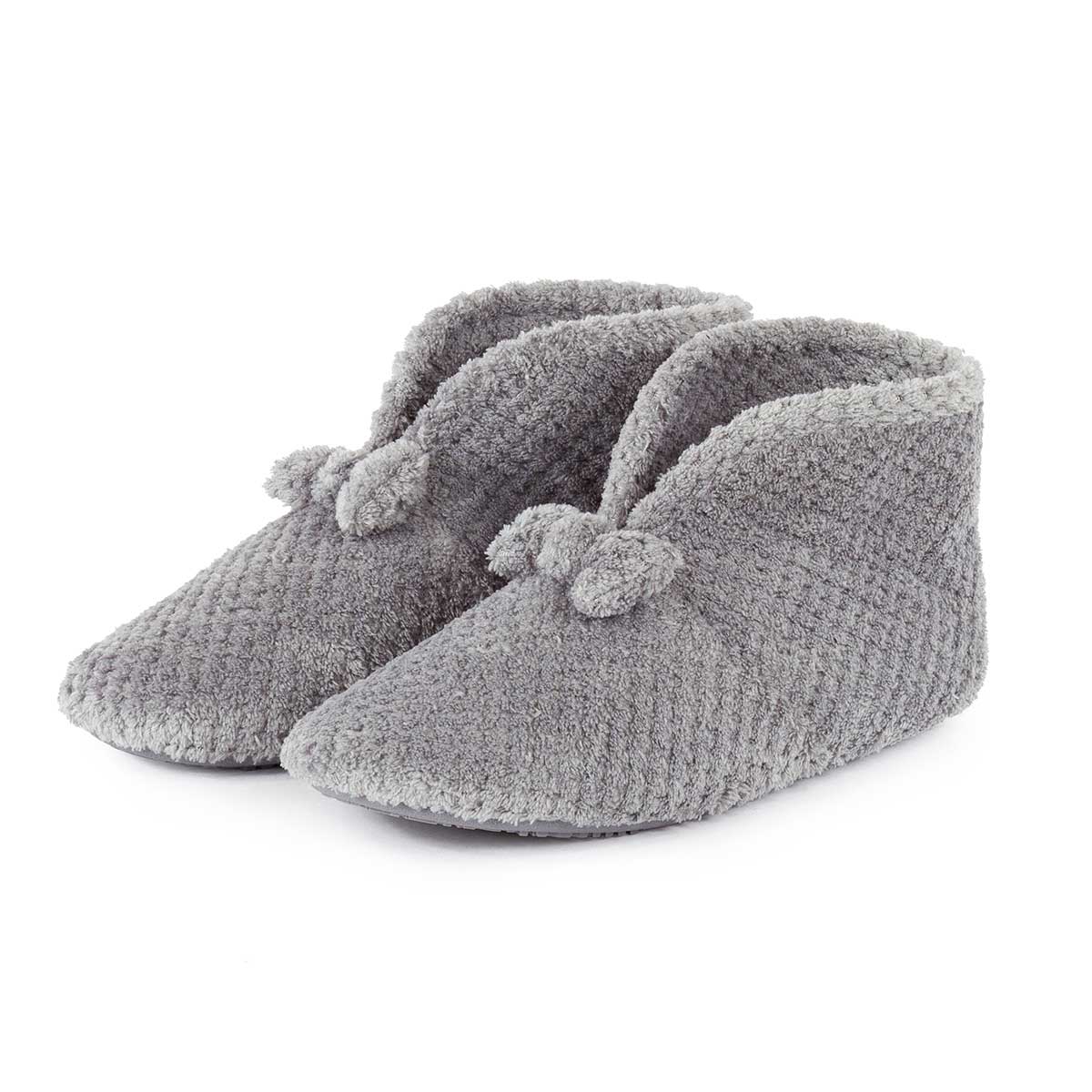 grey slipper booties