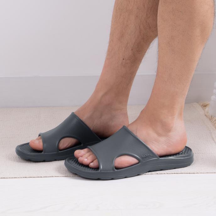 totes® SOLBOUNCE Mens Vented Slide Mineral