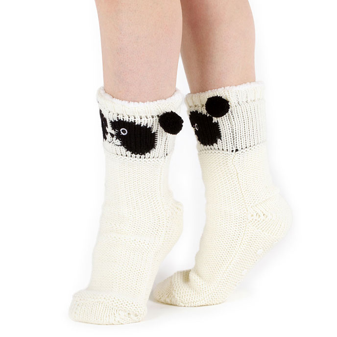 totes Ladies Chunky Novelty Slipper Socks totes ISOTONER