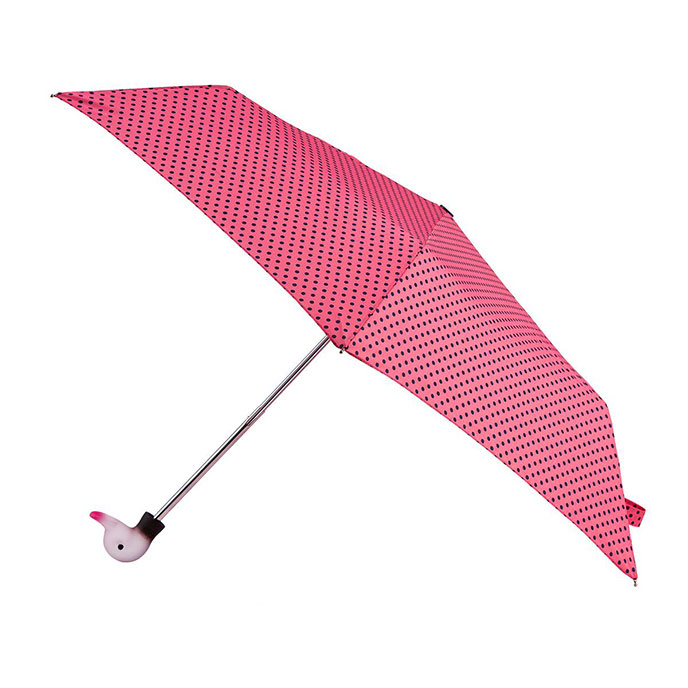 totes Supermini Polka Dot Print Umbrella (3 Section) totes ISOTONER