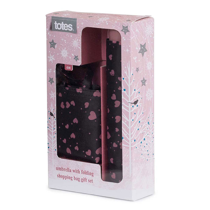 Totes Umbrella And Folding Shopping Bag IUCN Water