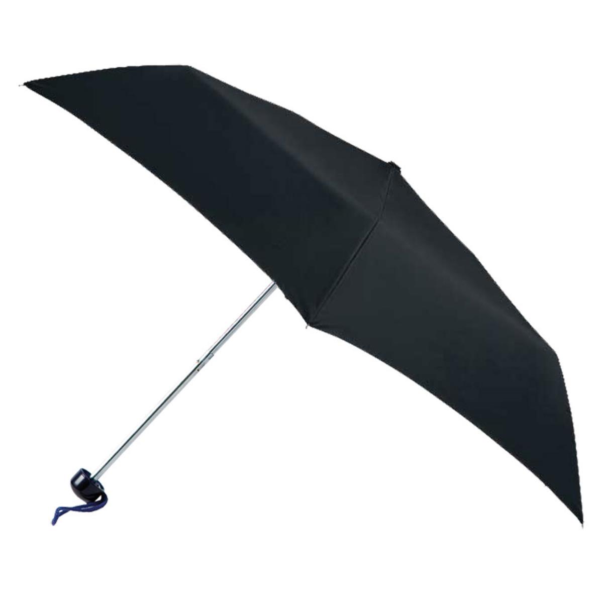 totes Plain Black Mini Umbrella