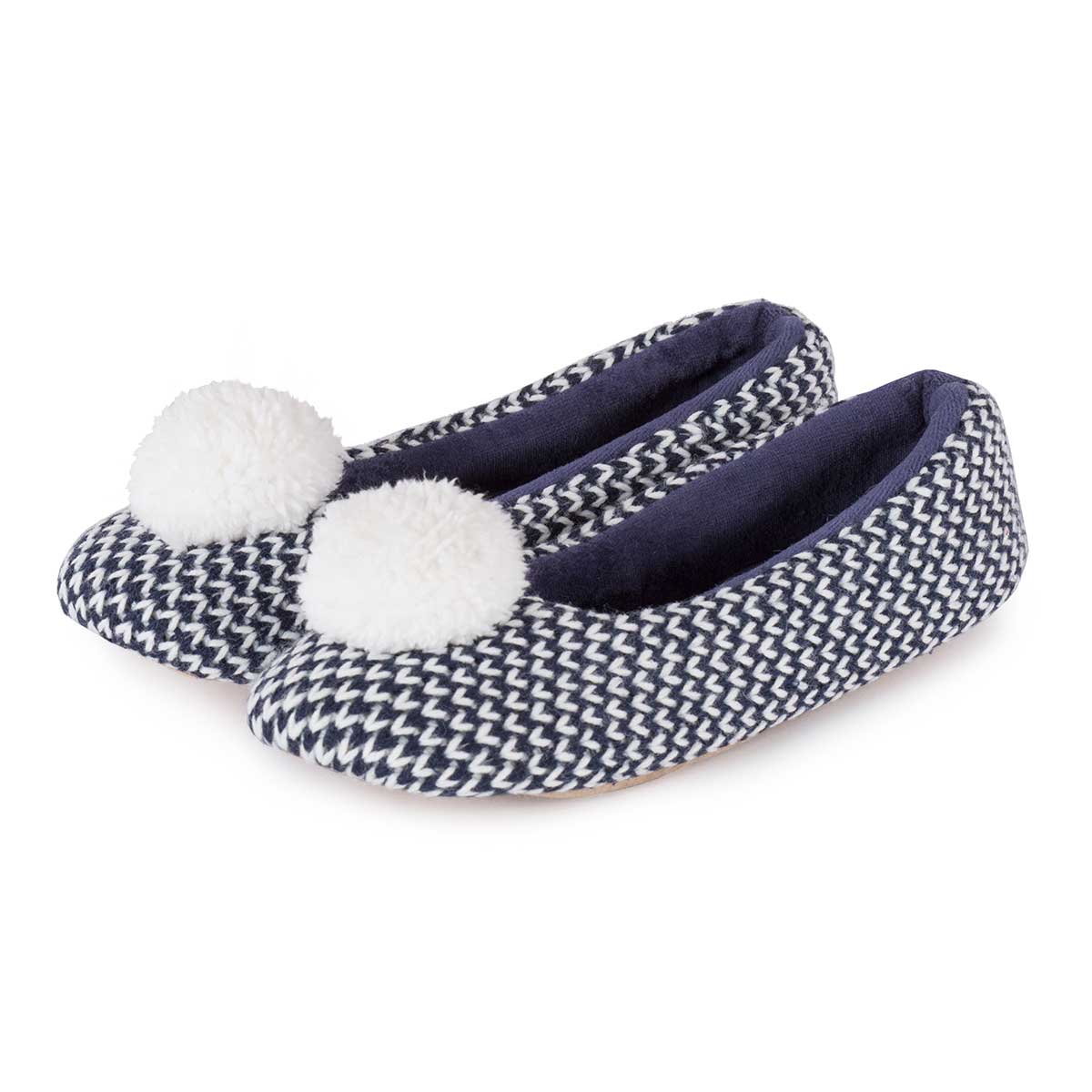 pomeranian slippers isotoner knitted ballet with pom pom slippers ebay pomeranian slippers isotoner knitted ballet with pom pom slippers ebay