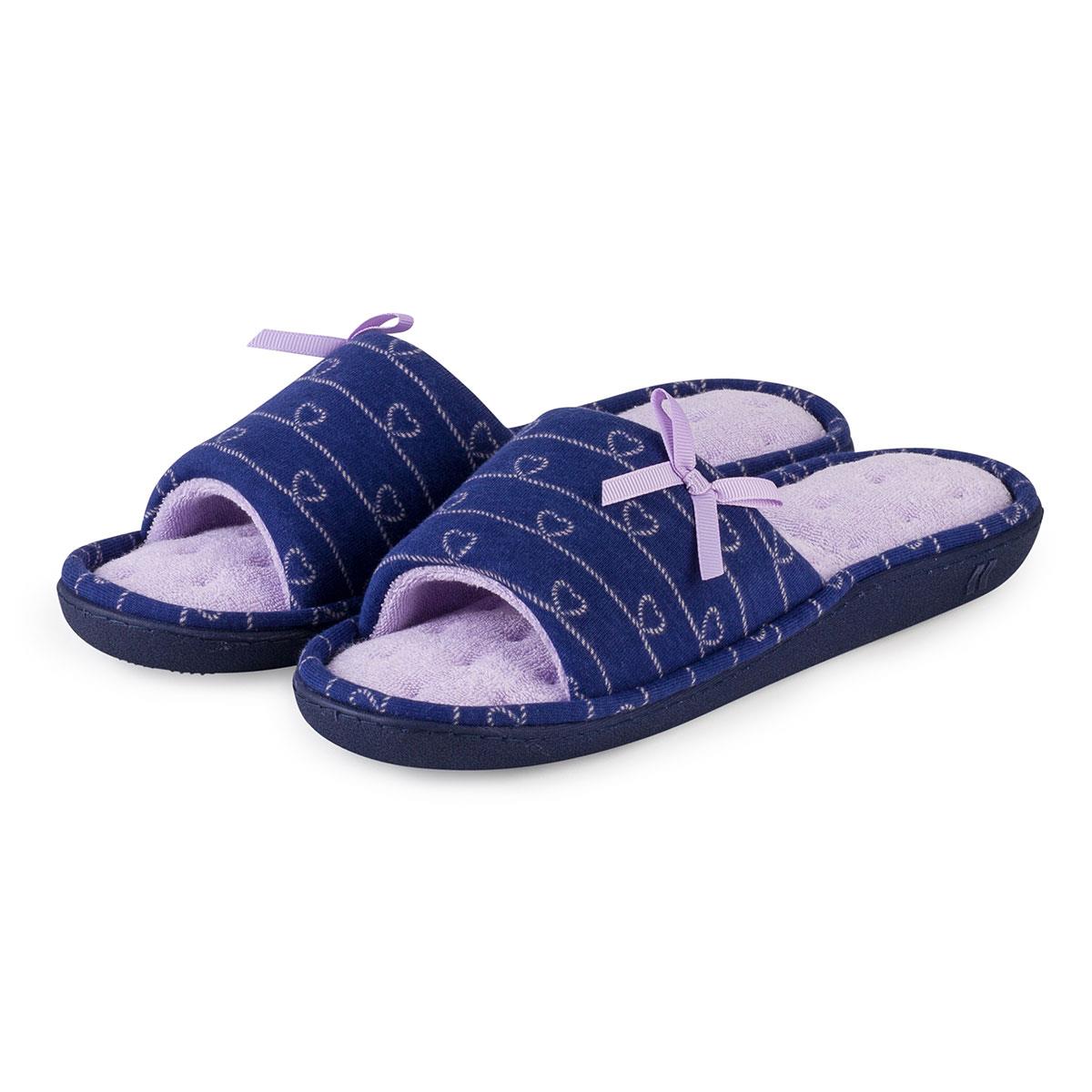 isatoner slippers isotoner patten open toe slipper ebay isatoner slippers isotoner patten open toe slipper ebay