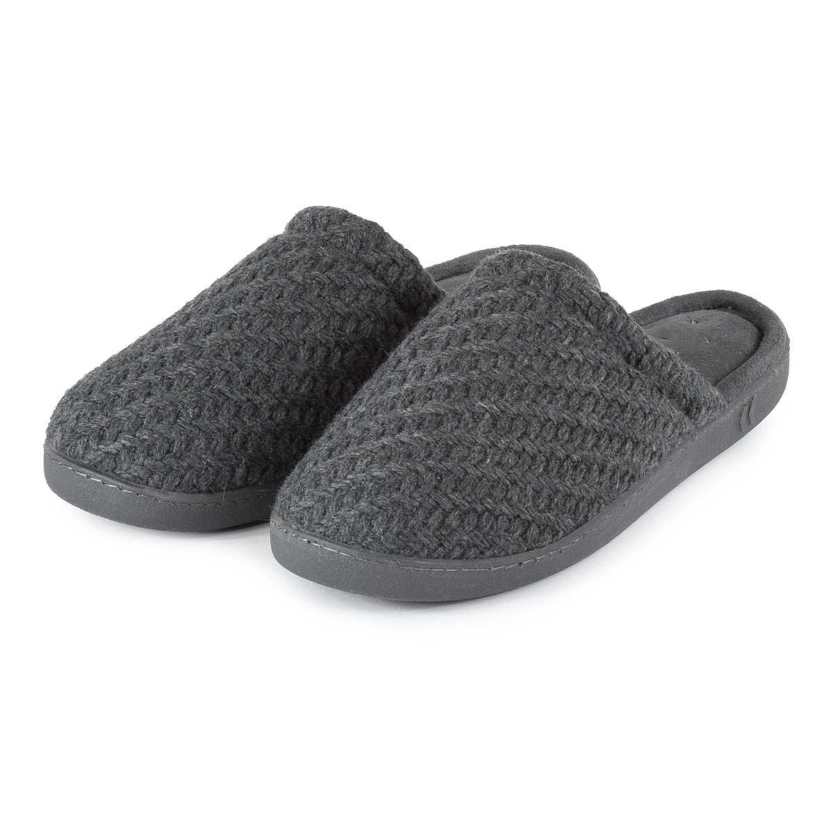 mens isotoner slippers isotoner mens textured knit mule slippers ebay mens isotoner slippers isotoner mens textured knit mule slippers ebay