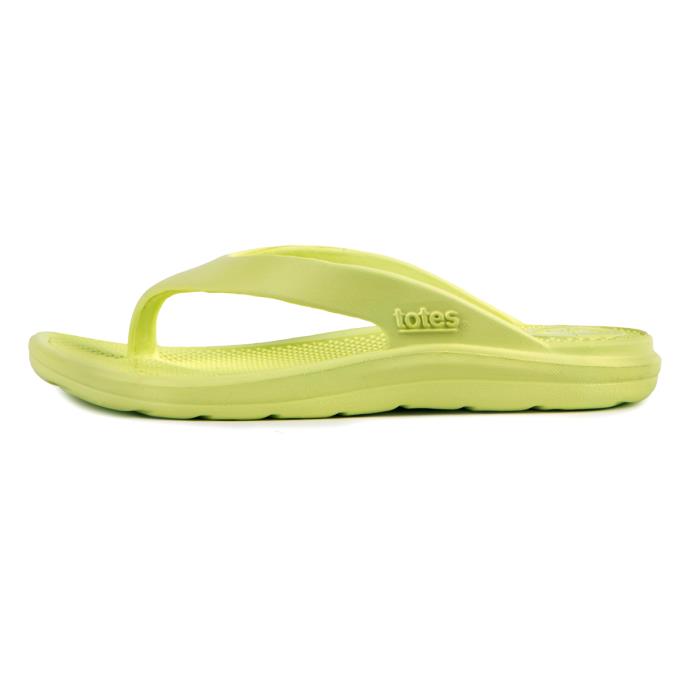 totes SOLBOUNCE Ladies Toe Post Lime