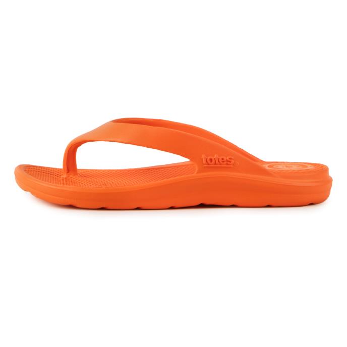 totes SOLBOUNCE Ladies Toe Post Orange