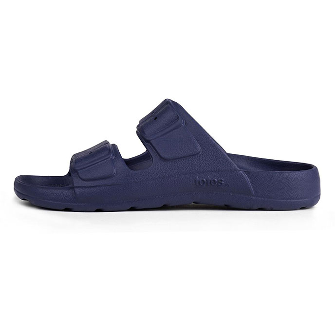 totes&#174; SOLBOUNCE  Ladies Buckle Slider Navy