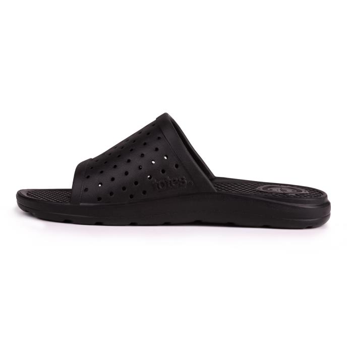 totes&#174; SOLBOUNCE  Mens Perforated Slide Black