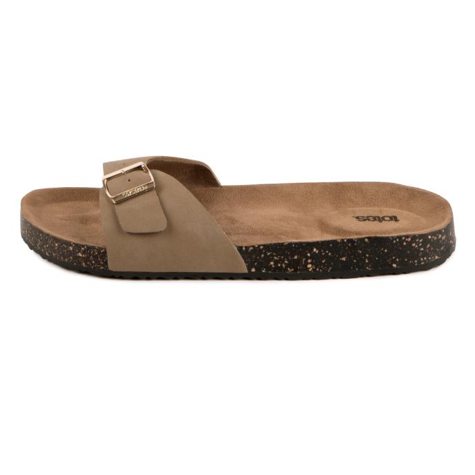 totes&#174; Ladies PU Buckle Slider Taupe