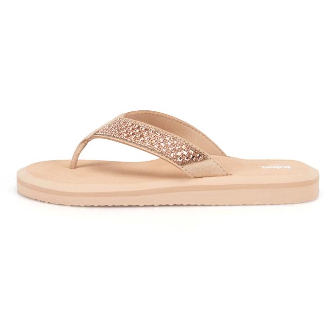 totes® Ladies Beaded Wedge Flip Flop