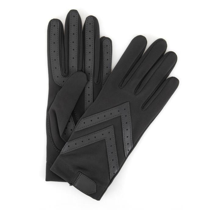 Isotoner® Ladies Original Stretch Glove with Smartouch™ Charcoal