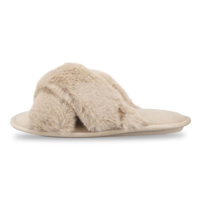 totes toasties® Ladies Cross Fur Slider