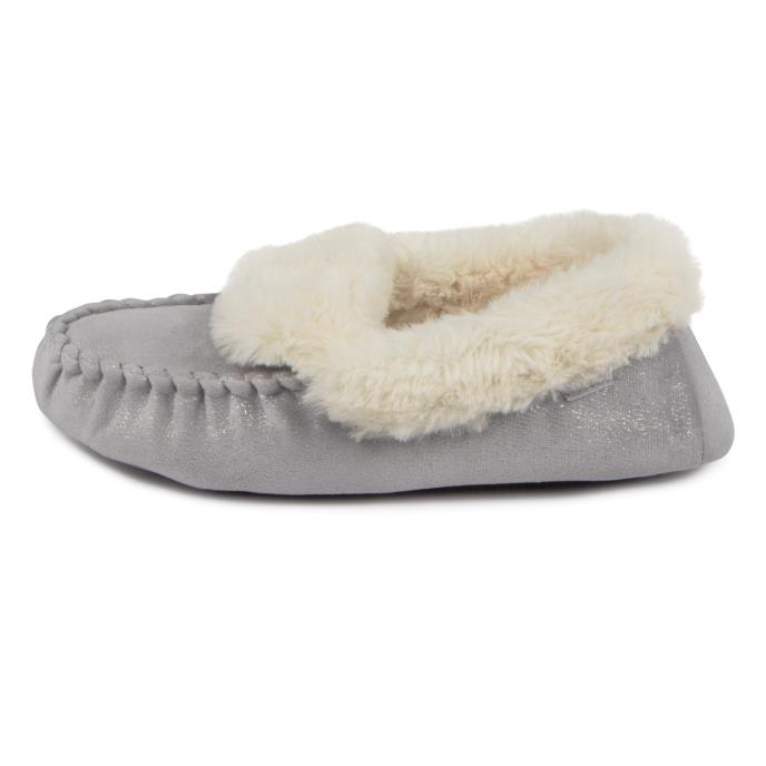 totes Ladies Sparkle Moccasin Slippers