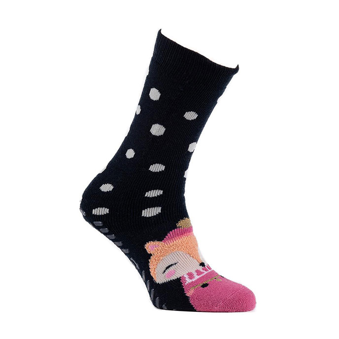 totes toasties Ladies Single Original Slipper Socks Fox