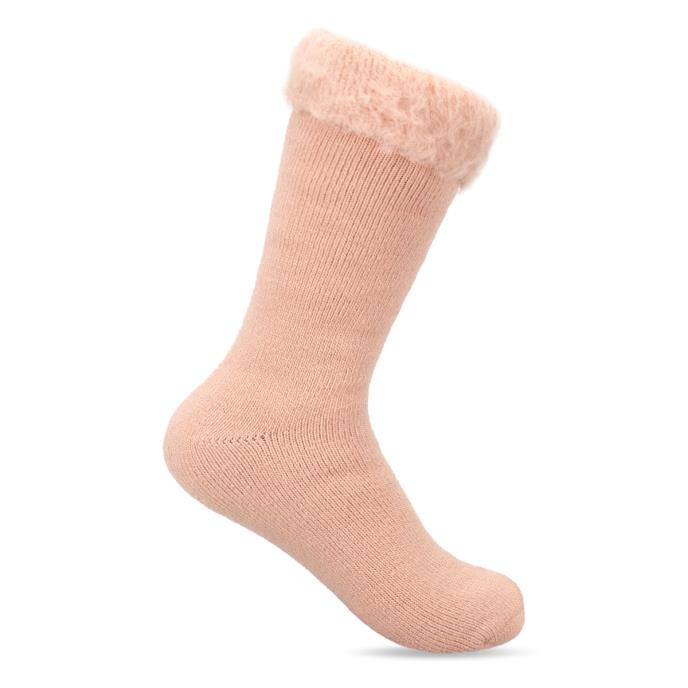 totes toasties® Ladies Thermal Brushed Bed Sock Dusky Pink