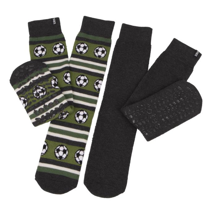 totes toasties Mens Original Slipper Socks (Twin Pack)