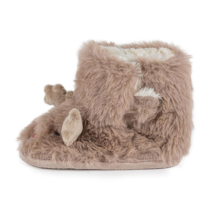 totes Kids Bootie Slippers Reindeer