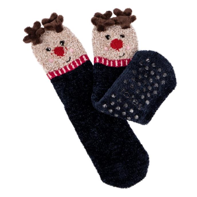 totes toasties Ladies Novelty Supersoft Socks Reindeer
