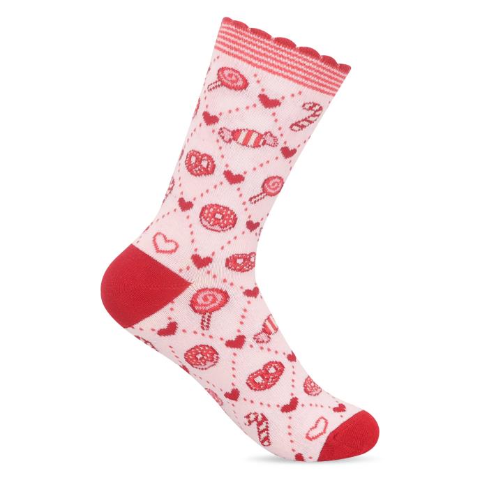 totes toasties® Ladies Novelty Ankle Socks Pink