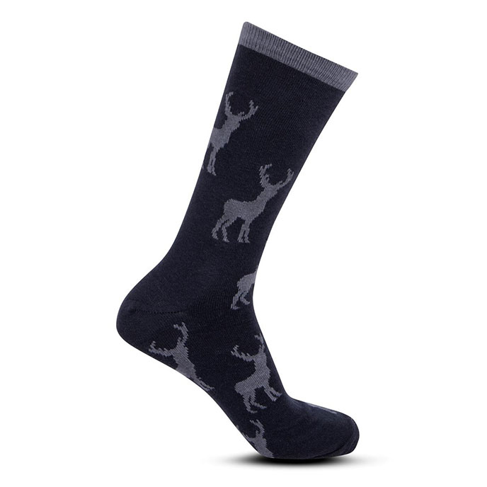 totes Mens Novelty Ankle Socks Stag