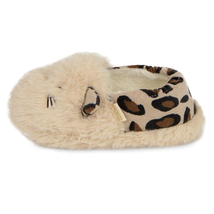 totes Kids Cat Slippers Cream with Animal