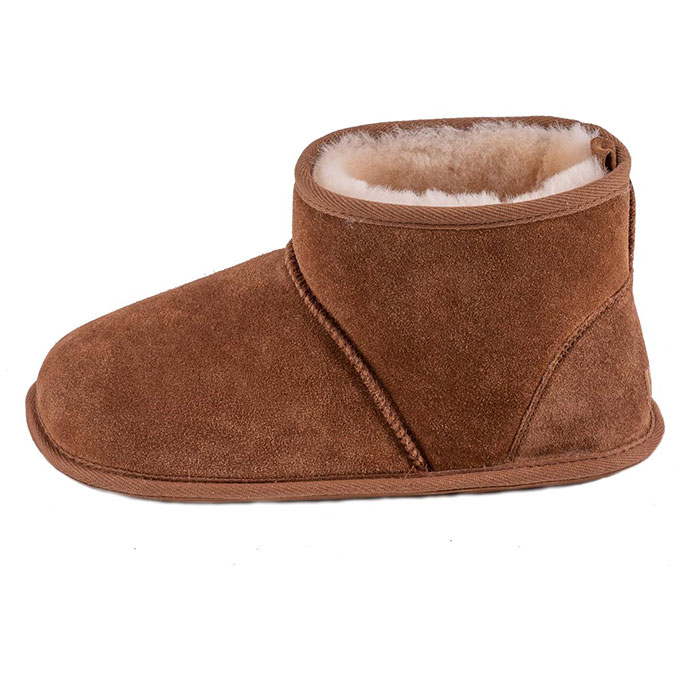 New Style Diamond Buckle Double C Thick Bottom Slippers Black Sheepskin