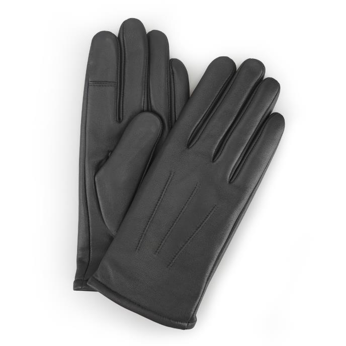 Isotoner® Ladies Three Point Leather Glove With SmarTouch™