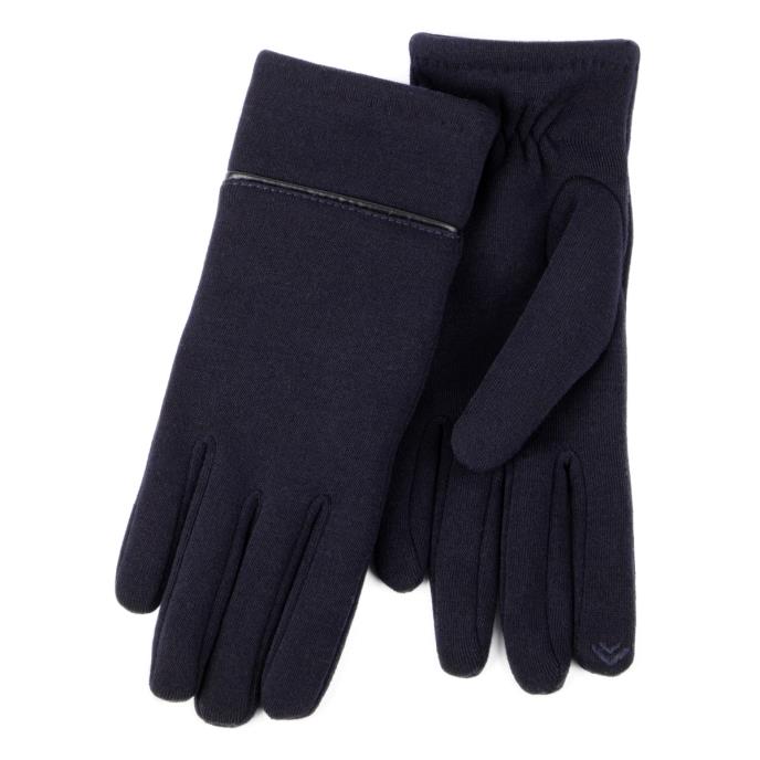 Isotoner Ladies Thermal SmarTouch Glove With Piping Detail Navy
