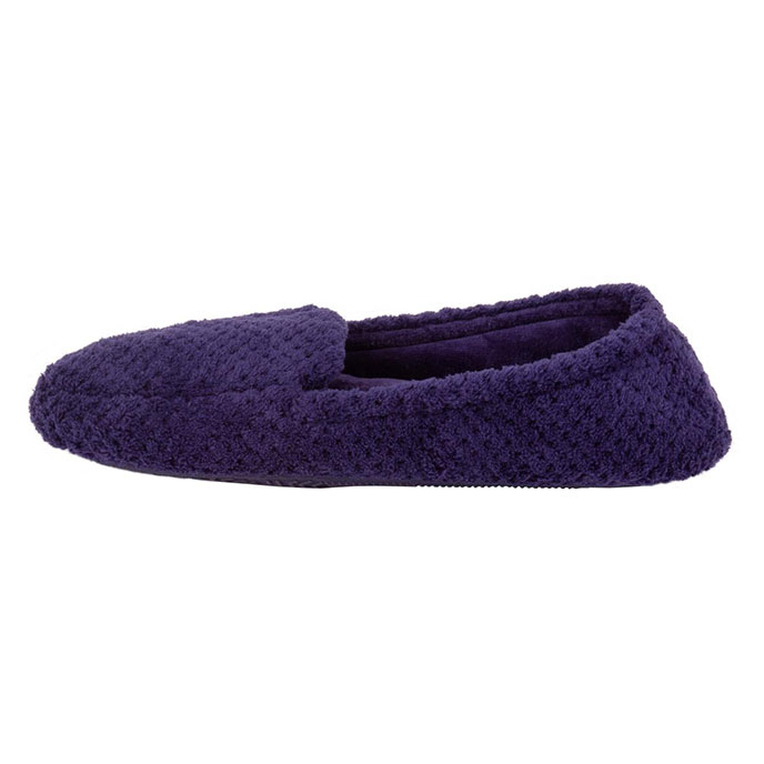 Isotoner Ladies Popcorn Moccasin Slippers