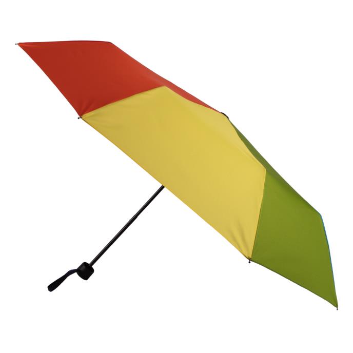 totes&#174; UV  Supermini Multi Gore Rainbow Print Umbrella (3 Section)
