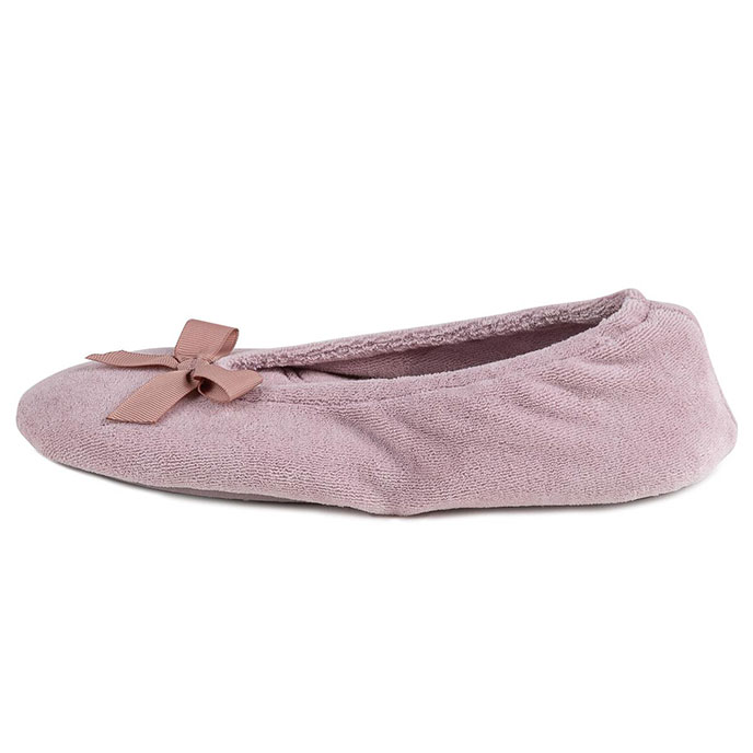 Isotoner Ladies Terry Ballerina Slippers