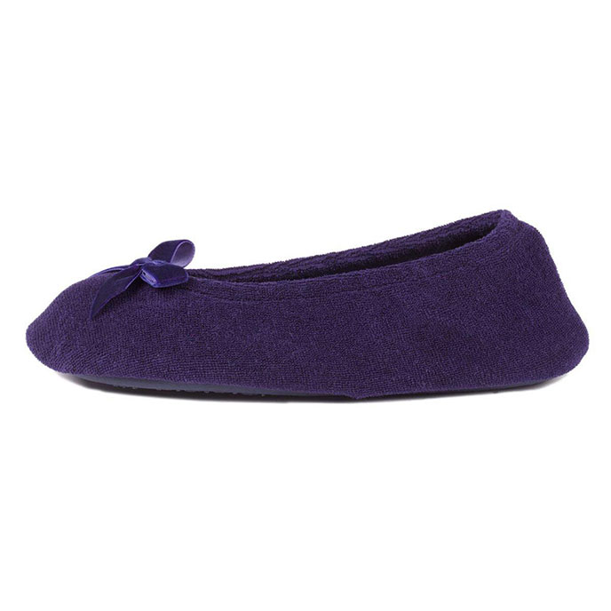 Isotoner Ladies Terry Ballerina Slippers