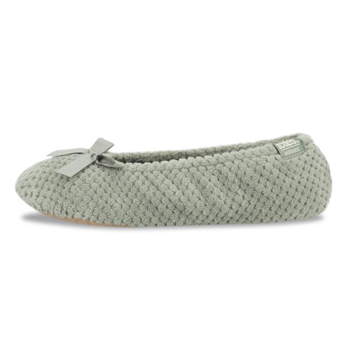Isotoner® Ladies Popcorn Terry Ballet Slipper