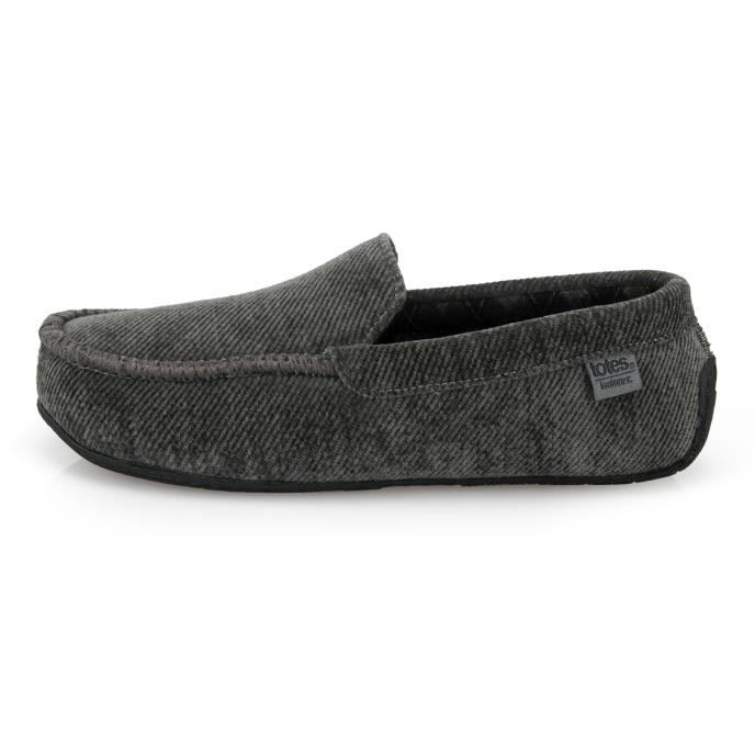 Isotoner® Mens Soft Cord Moccasin Slipper