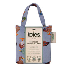 totes Recycled Shopping Bag Duck Print