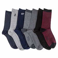 totes Mens 7 Days of the Week Ankle Socks Multi Texture