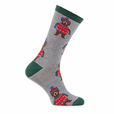 totes Mens Single Novelty Sock Bear