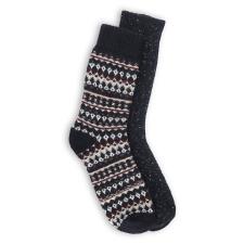 totes toasties® Mens Wool Blend Thermal Fair Isle Socks (Twin Pack)